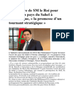 L'Initiative de SM Le Roi Pour L'accès Des Pays Du Sahel À L'atlantique