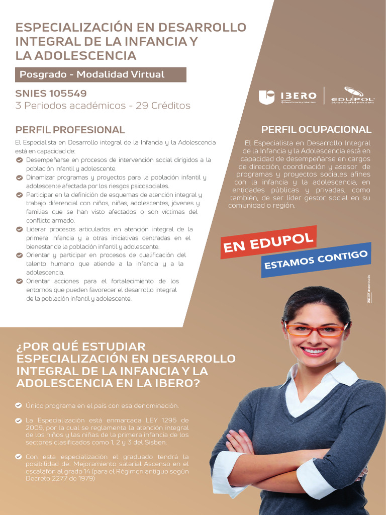 Ficha Tecnica ESPECIALIZACION EN DESARROLLO INTEGRAL DE LA INFANCIA Y ...