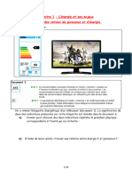 Ch1_RM_Cours Exercices Énergie Et Ses Enjeux Élève_2023