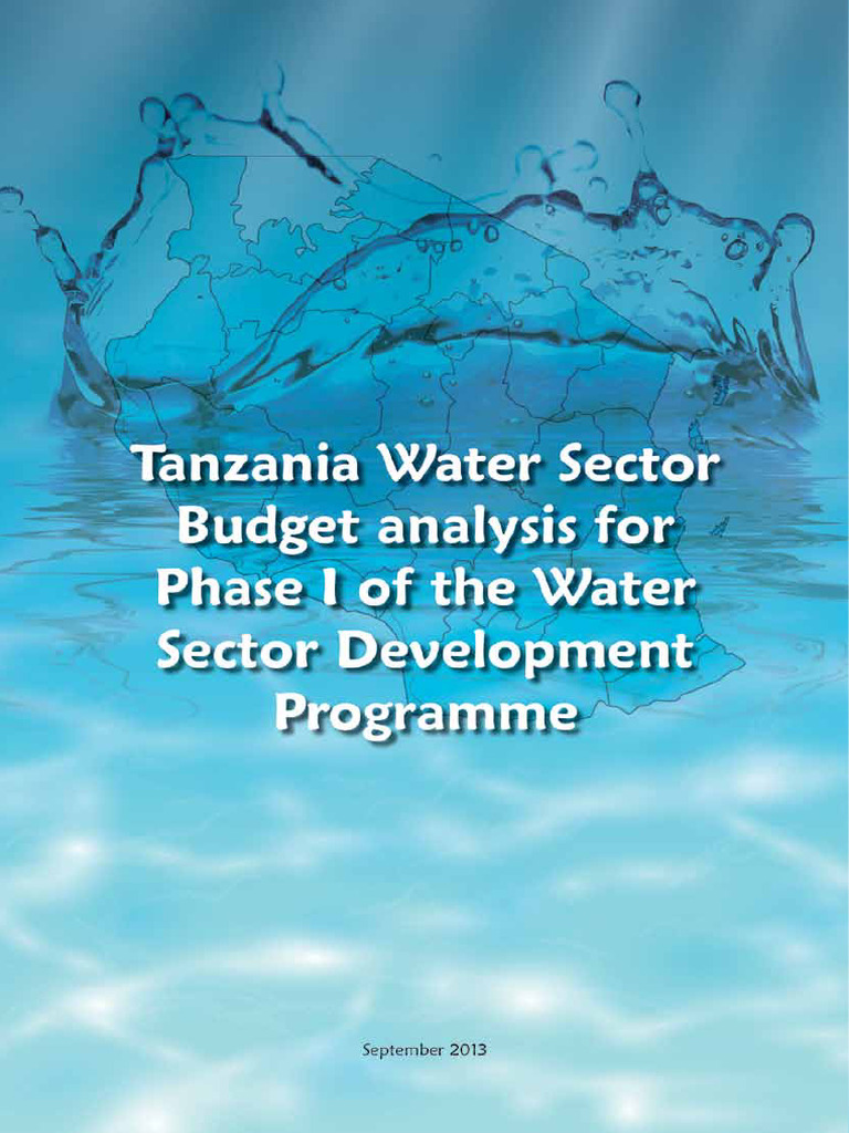 Tanzania Water Sector Budget Analysis For Phase 1 of The Water Sector