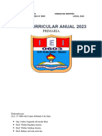 Plan Curricular Anual-Pca Iei #0603-Nivel Primaria