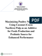 Maximizing Poultry Nutrition Using Coconut (Cocos Nucifera) Pulp As An Additive For Feeds Production and Prebiotic Source For Enhanced Performance
