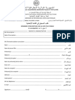 Demande D'inscription Sur La Liste Électorale PDF