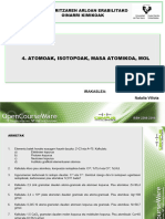 Atomoak Isotopoak Masa Atomikoa Mol