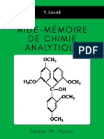 Youli Lourié - Aide-Mémoire de Chimie Analytique - Mir - 1975