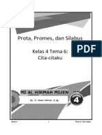 Prota, Promes, Silabus Kelas 4 Tema 6 Oke