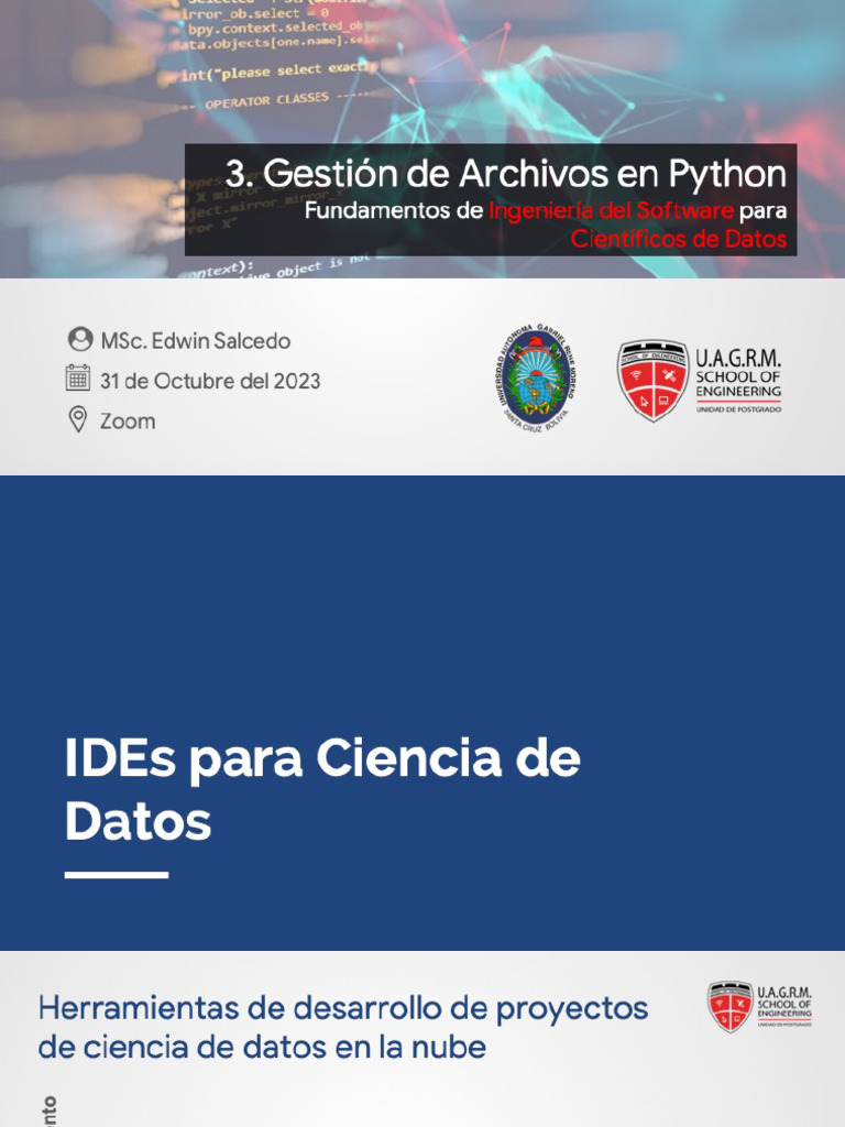 Gestión de Archivos en Python | PDF