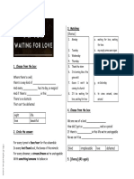 Avicii Waiting For Love Song Worksheet