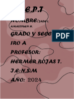 Nombre: Grado Y Secc: 1ro A Profesor: Hermer Rojas T. I.E:N.S.M Año: 2024