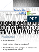 AULA 2 - Estrutura de Documentos HTML