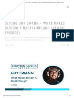 SLP306 Guy Swann - What Makes Bitcoin A Breakthrough (Newbie Episode) - Stephan Livera