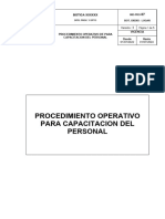 07 Procedimiento Operativo para Capacitacion Del Personal