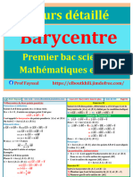 Cours Barycentre 1bac