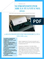 15 Buoni Propositi Per Migliorare La Tua Vita Nel 2021