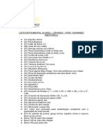 Lista Instrumental Cirurgia2 Alunos Uninassau 2020.2 - 6º Período