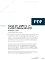 Cost of Equity in Emerging Markets