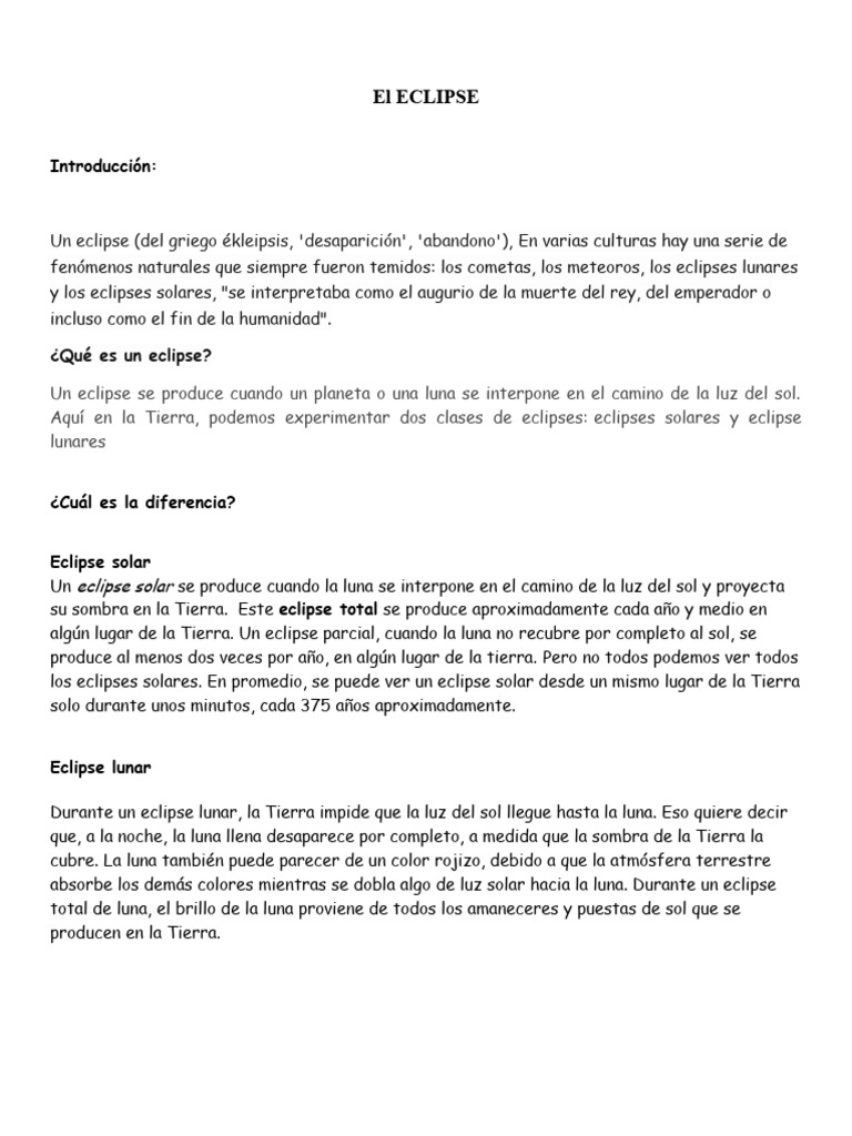 Eclipses | PDF | Eclipse | Luna