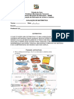 Avaliação de Matematica