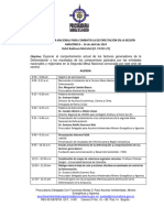 Agenda Tercera Mesa Nacional de Deforestación 2024