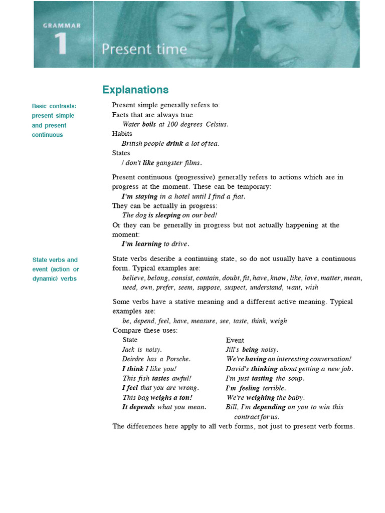 Present Simple vs. Present Continuous | PDF | Verb | Linguistics
