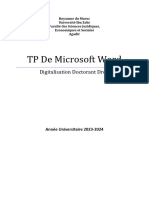 Tp Environnement Windows Ms Word