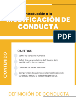 Introducción A La Modificación de Conducta