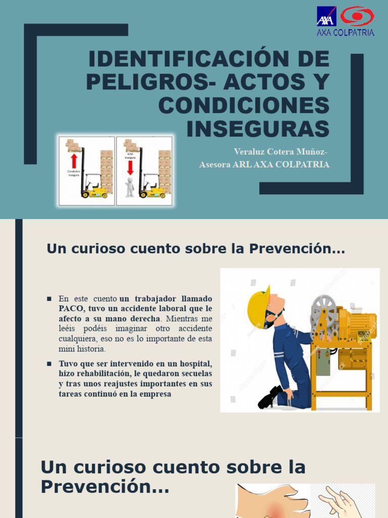 Actos y Condiciones Inseguras | PDF | Valores | Riesgo
