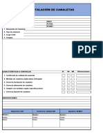 Protocolo de Instalación de Canaletas