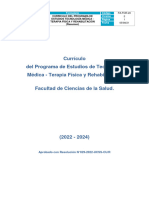 Plan Estudios Carrera Profesional Terapia Fisica y Rehabilitacion Ucss