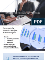 Temáticas de Pesquisa em Psicologia a