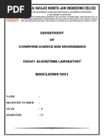 Lab Record-Cs3401 Algorithms