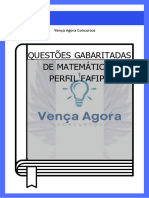 Questões de Matemática - Perfil Fafipa - Vencaagoraconcursos