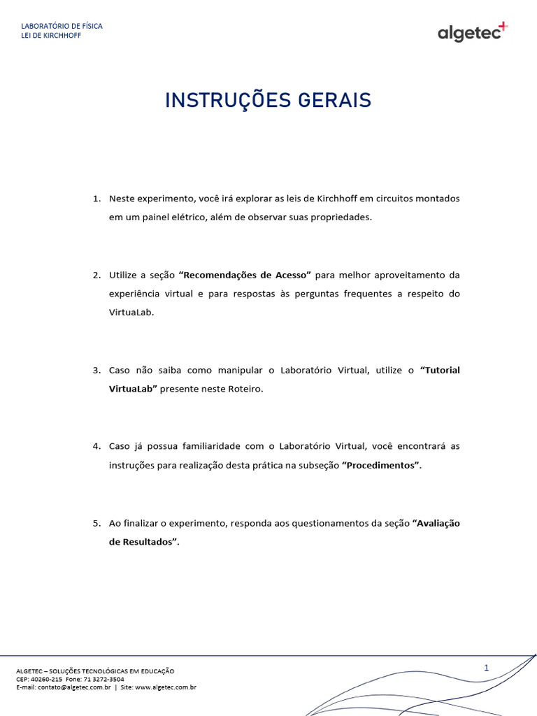 Atividades algetec laborat rios 5 pdf rede el trica voltagem