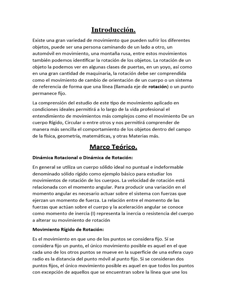 Dinámica De Rotación R Pdf Esfuerzo De Torsión Rotación