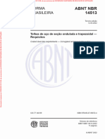 NBR 14513 - Telhas de aço de seção ondulada e trapezoidal — Requisitos