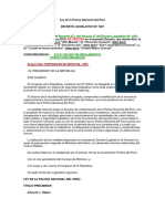 D.L.1267 Ley de La Policía Nacional Del Perú