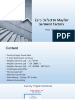 Zero Defect in Mayfair Garment Factory