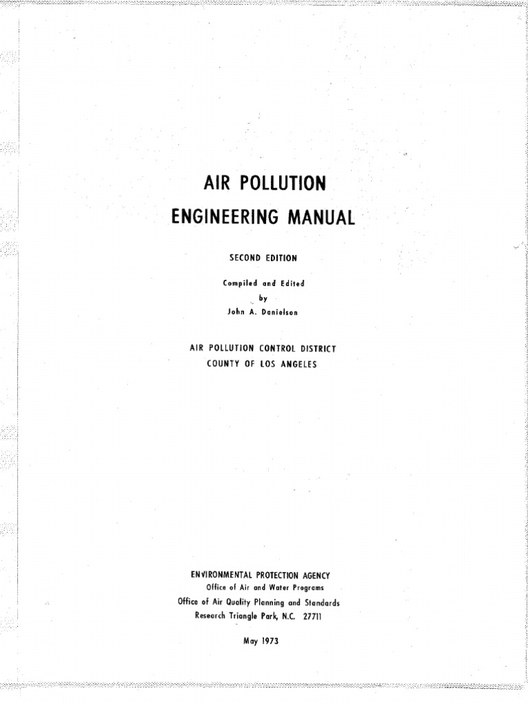 Air Pollution Engineering Manual | PDF | Gases | Physical Sciences