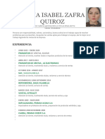 Vilma Isabel Zafra Quiroz CV 2024