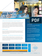 Pre Bachelor Study Program