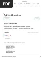 Python Operators