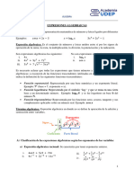 ALG1 Expresiones Algebraicas ficha teórica