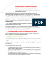 la protection des données à caractère personnel (1)