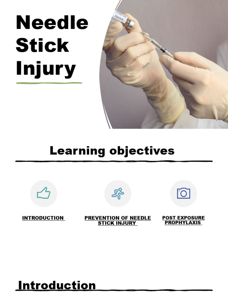 Needle Stick Injury | PDF
