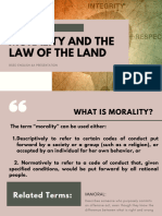 Morality and The Law of The Land