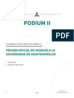 CUADERNO DE EJERCICIOS - 24 PODIUM II v2.5