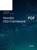 Novata ESG Framework 2021 Version 1.0