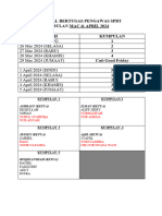 Jadual Bertugas Pengawas SPBT