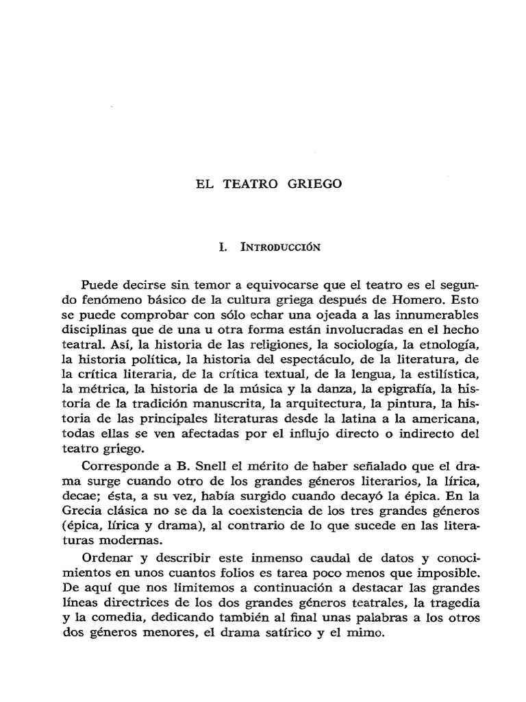 El Teatro Griego | PDF | Tragedia | Tragedia griega image