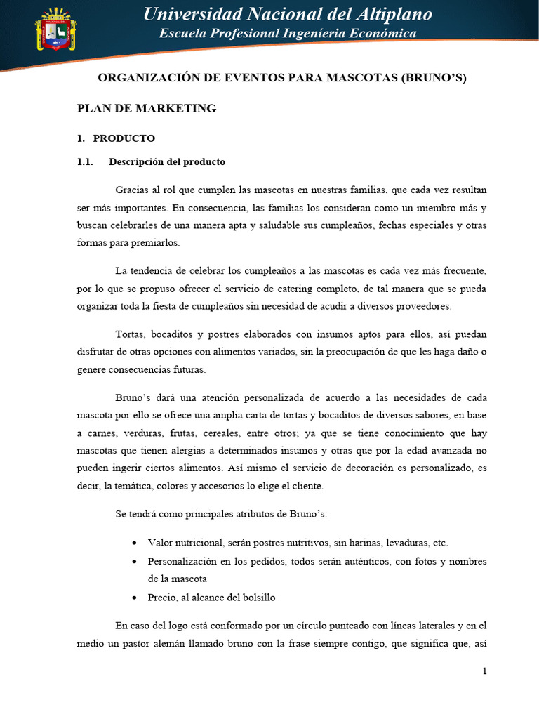 Plan de Marketing para Eventos de Mascotas | PDF | Publicidad | Marketing